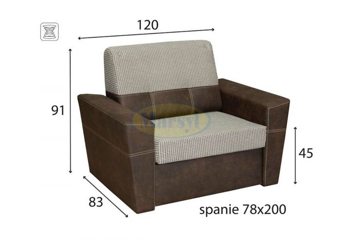 Sofa I Porto K - wymiary
