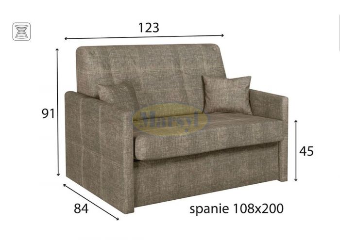 Sofa II Mini - wymiary